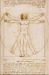 Obraz Leonardo da Vinci - Vitruvian Man  R1-3